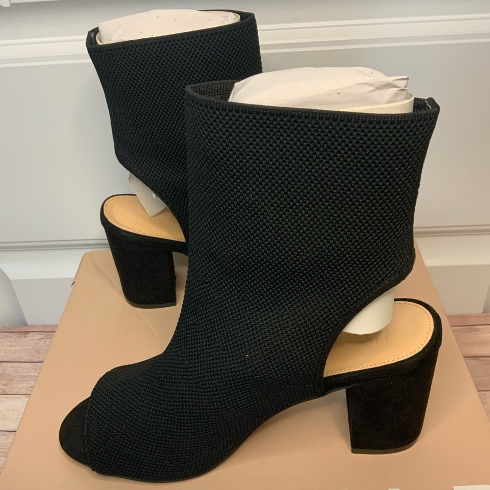 JustFab Khloy Sock Heeled Bootie NIB